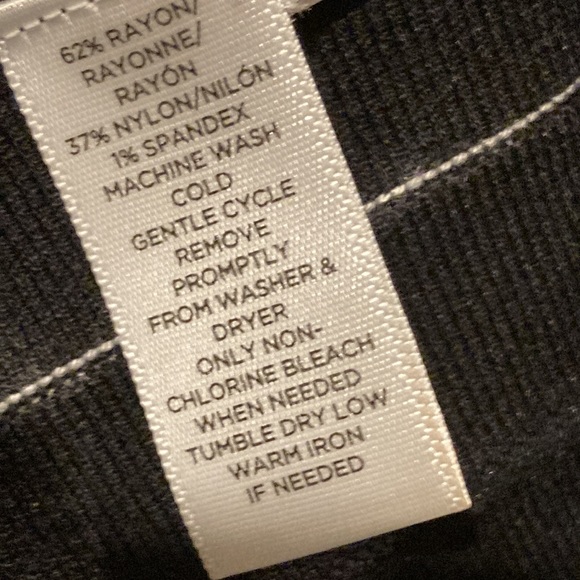 Ann Taylor LOFT Sweater Knit Dress Women Size Medium Black & White Stripe Large - Picture 7 of 9